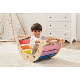 Rainbow Rocker - Wooden Climber Rocker