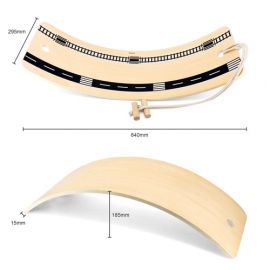 Wooden Balancing Curve Board - Wooden Climber Rocker