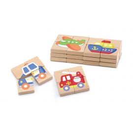 Magnetic Puzzle Block- 32pcs Set (Transportation)