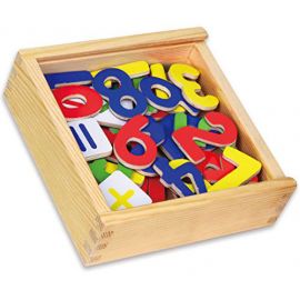 Wooden Magnetic Numbers (37 pcs)