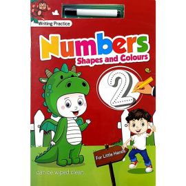 Writing Practice Board - Numbers, Shapes and Colours