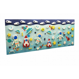 Sensory Wooden Wall Climbing-Astronut 