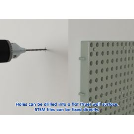 Outdoor STEM Wall Plastic Bases wt Plywood (H1200mm x L800mm)