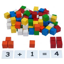 2.5cm Wooden Cubes