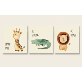 Canvas-3 in 1 Cutie Animals 