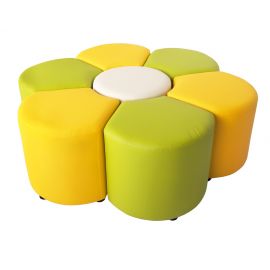 Set of 7 Flower-shaped Cushion Seat