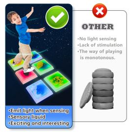 Liquid Light Up senosry stepping stones Square