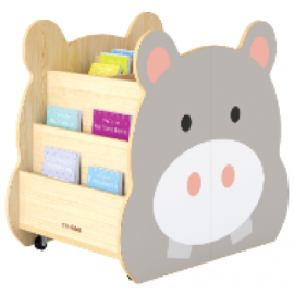 Movable Wooden Bookcase - Hippo