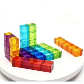 Transparent Cubes (30pcs) – Color Learning Blocks