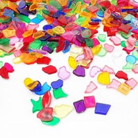 Rainbow Hollow Blocks (180pcs) – Shape & Color Learning Set