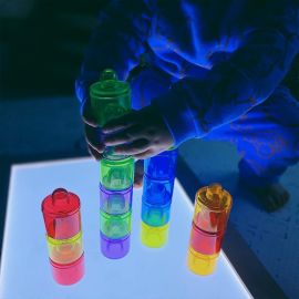 Stacking Pots Set (18pcs) – Color Matching Toy