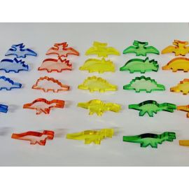 Translucent Dinosaur Set (5pcs) – Kids Sensory Toy