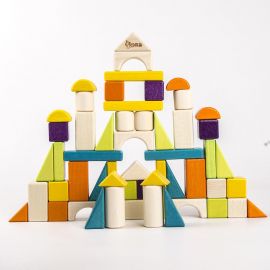 Rainbow Wood Blocks 20pcs