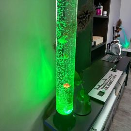 Interactive Water Bubble Tube – LED Sensory Light