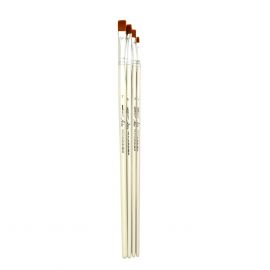 4'S Artist Nylon Flat Brush (1/3/5/7) - Graphic Brush