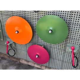 Indoor or Outdoor STEM Wall Brass Cymbals 3 Piece Set