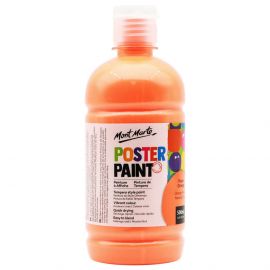 Fluoro Orange Poster Paint