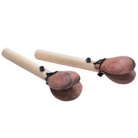 Cadeson Wooden Castanets with Handles