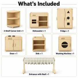 Luxury Kitchen Corner Role Play Furniture Package