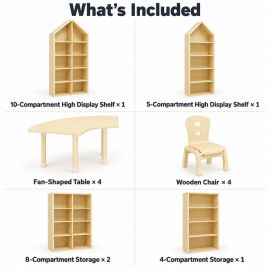 LuxeGroup Classroom Furniture Package 