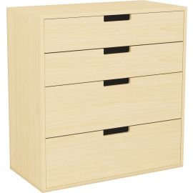 4 Drawer Storage Shelf with Interlocking System