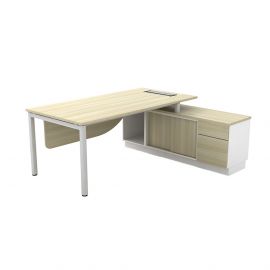 Director table with fixed pedestal 1D1F