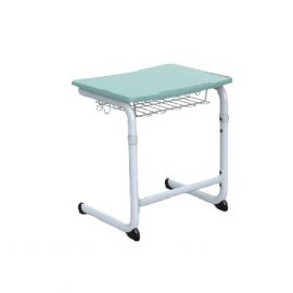 Modern Adjustable Secondary Student Plastic Table with Open Drawer 