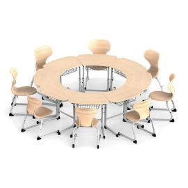 Modern Adjustable Octa Desk with Drawer