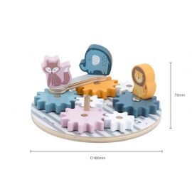 Spinning Gears – Wooden Gear & Animal Activity Toy