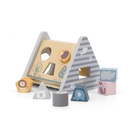 Shape Sorter & Gear Play – Wooden Shape Matching Activity Toy