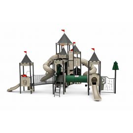 Atlanta Castle - Set A (Dark Green & Tan)