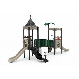 Atlanta Castle - Set E (Dark Green & Tan)