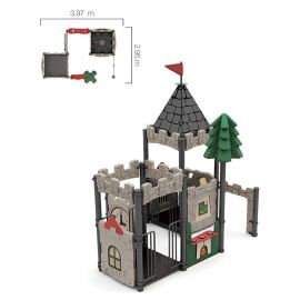 Atlanta Castle - Mini Set A (Dark Green & Tan