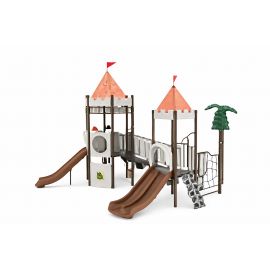 Atlanta Castle - Set C (Silver Gray & Brown