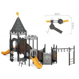Boston Castle - Euro Style Set D (Gray & Midnight)
