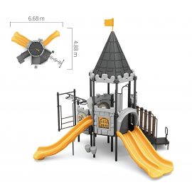 Boston Castle - Euro Style Set F (Gray & Midnight)
