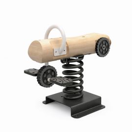 2-Seat Motorbike Wood Spring Rider