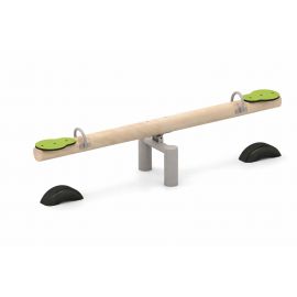 2-Seat Wood Seesaw
