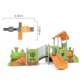 WiseTOT lite train theme set (orrange & lime)