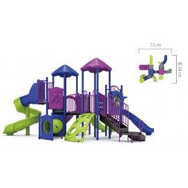 World Klass Play - 0138C (Blue & Lime)
