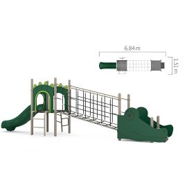 Forest Animal Theme - Physical Activity Set A (Dark Green & Tan)