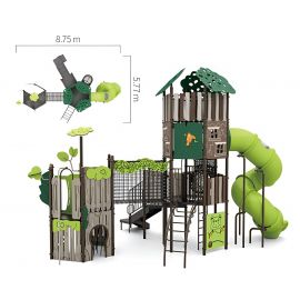 Treehouse Theme - Physical Activity Set B (Tan & Lime)