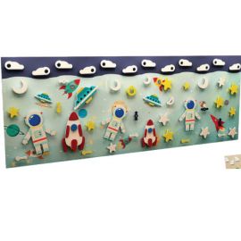 Sensory Wooden Wall Climbing-Astronut 