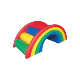 Colorful Rainbow Toddler Soft Play Bridge