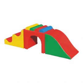 Colorful Toddler Soft Play Tunnel Slide Climber