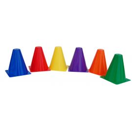 6" Skittle Cone (6/set) - Game Cones Hurdle