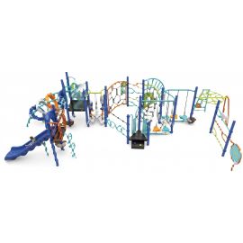 Kindergarten outdoor playground setup